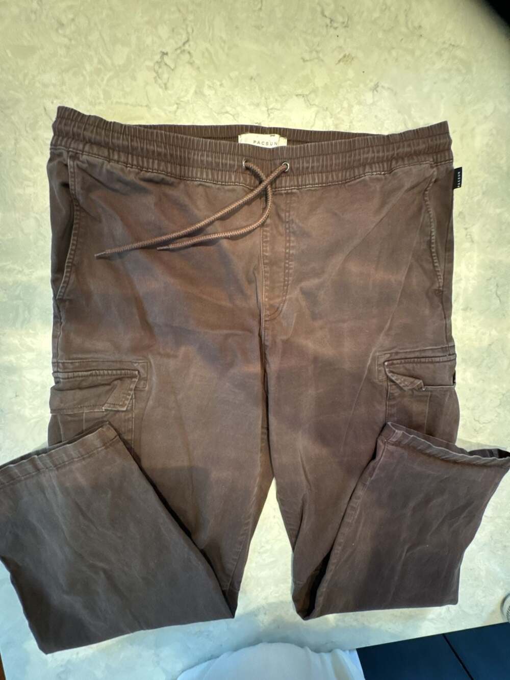 Pacsun Baggy Cargo Pants in Brown, Size XL